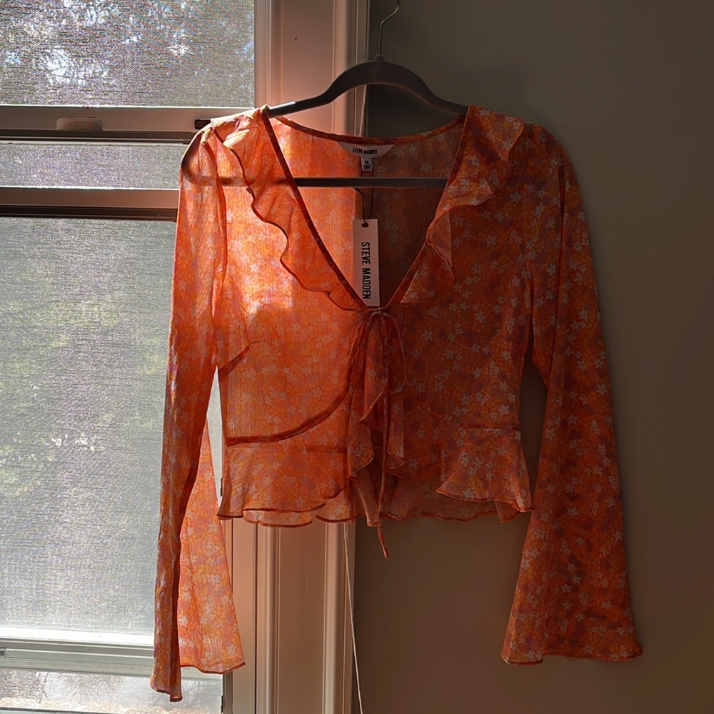 Steve Madden Cleo Top, Orange blossom